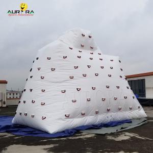 China White Ocean Aquatic Inflatable Water Toys Floating Inflatable Iceberg Climbing Wall supplier