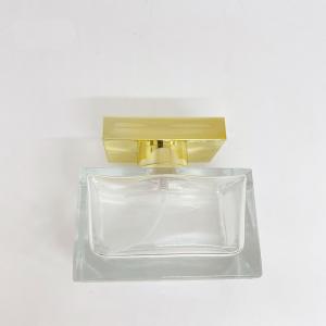 China Creative 100ml Perfume Bottle with Zamak cap Spray Bottle Glass Bottle Bayonet Cosmetic Packaging supplier