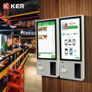 China Wall Mount KER 21.5 24 Inch Self Service Ordering Kiosk supplier