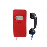 China Red Vandal Resistant Telephone Desk Mounting Ip66 GSM Sip Waterproof 2 Years Warranty on sale