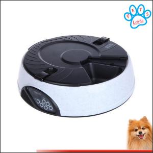6 Meal LCD Digital elevated dog feeder Meal Dispenser Bowls with Recorder China factory