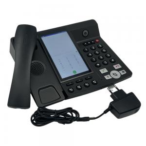 China CAT4 2G / 3G / 4G Volte Enabled Android Landline Phone Video Call Black supplier