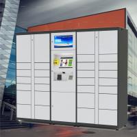 China Popular Steel Parcel Delivery Lockers / Intelligent Parcel Lockers With Keys Holder on sale