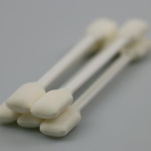 China Double Rectangle Foam Head White PP Handle for Printer and Plotter Cleaning Swabs supplier
