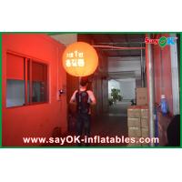 China Orange Large Walking Backpack Ball Inflatable Decorations With Janpanese Logo on sale