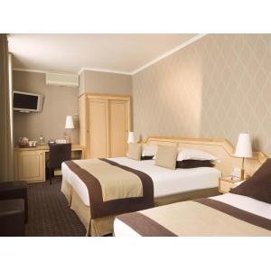 Abuja luxury hotel innerr furniture supplier of bedroom set with in wall wardrobe cabinet and desk table fabric chair