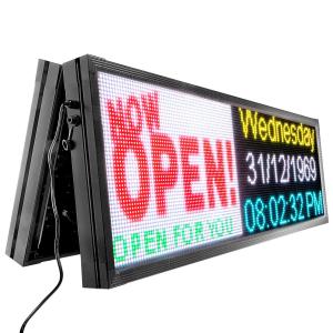 China IP65 Waterproof Pole LED Display Window Showing Advertising Signs supplier