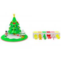 China Baby Puzzle Silicone Toys Are Non-Toxic And Odorless Creative Teether Toys Silicone Christmas Tree Splicing Toys on sale