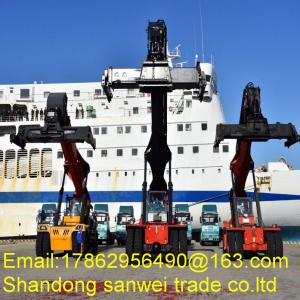 China 53 Inch Container Handling Forklift / Shipping Container Forklift Cummins USA Engine supplier