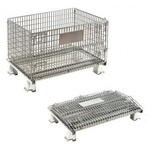 Anti Rust Galvanized Wire Mesh Cages For Garbage Security