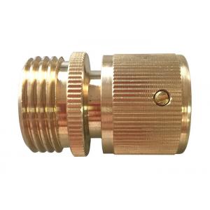 Male Click Quick Connect Hose Coupling , Brass Quick Release Garden Hose Connector