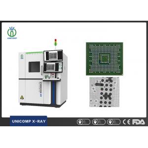 SMT PCB X-ray machine micron focus spot size for BGA voids measurement and solder past climbing height inspection