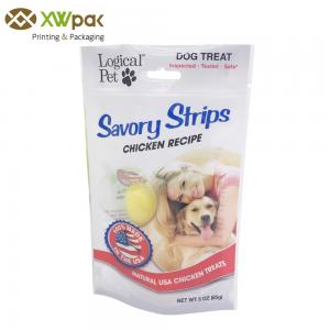 China Snack Pet Food Packaging Bag Aluminum Foil Custom Printed Plastic Zip Lock supplier