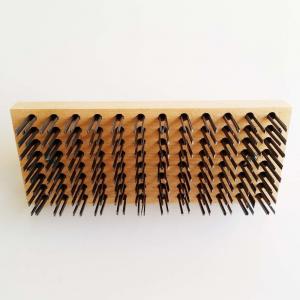 Ergonomic Steel Wire Block Brush Wooden With Flat