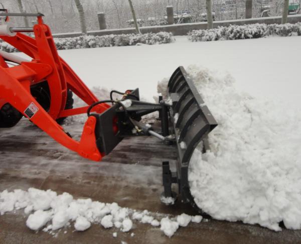 1.5t front loader with snow plow
