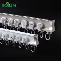 China Bendable Aluminum Curved Curtain Rail Track For Window Wall Mounted on sale