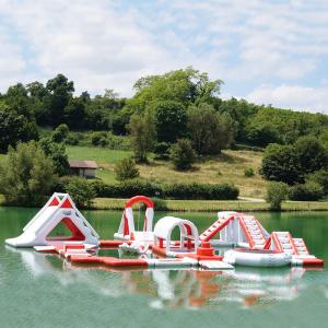 France Inflatable Commercial Water Park / Lake Inflatable Water Games Park