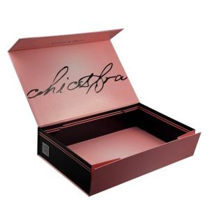 FSC Collapsible Rigid Box Pink Packaging Gift Box With Magnetic Close