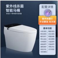 China Manual Flip Pp Cover Dual Flush Toilet Siphon Equipped Ultraviolet Sterilization Lamp on sale
