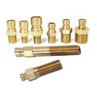 China Brass Extension Nipple Fire Hose Adaptor Nipple With BSP NPT Thread DME Mold Parts on sale