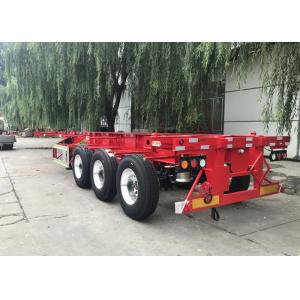 Tri Axle 40ft 45ft Skeleton Semi Trailer For Cold Chain Transportation