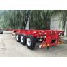 China Tri Axle 40ft 45ft Skeleton Semi Trailer For Cold Chain Transportation wholesale