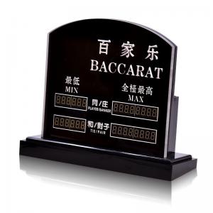 China Casino Notice Baccarat Board Game Gambling Poker Easily Cleanable supplier