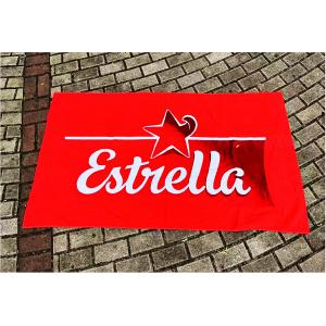 Factory price customized printing cotton terry beach towel cotton custom red beach towel with logo