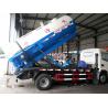 Dongfeng Cummins Sewage Suction Tanker Truck / Vacuum Cleaner Truck 3CBM To 5CBM