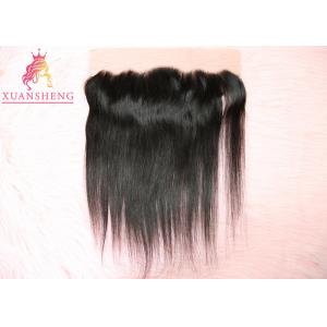 China Straight Virgin Frontal Closure Hair , 13x4 Silk Lace Frontal Italian Human Hair supplier