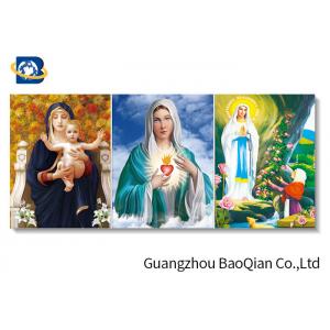 High Definition Lenticular Flip 3d Printing Picture Christian Holy Virgin Jesus Pattern
