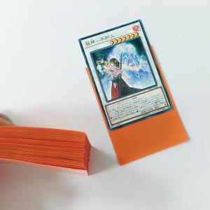 YUGIOH / Vanguard Orange Color Card Sleeves 62X89mm Small Size Cards