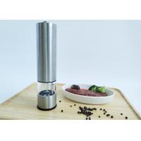 China Electric Salt And Pepper Grinder Set  - Stainless Steel Battery Operated Salt & Pepper Mills With Light - Complimentary on sale