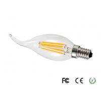 China Bright 4 W LED Filament Candle Bulb , AC220V 110lm / w Candle Light Bulbs on sale