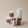 China Eco-friendly Customized Disposable Coffee Paper Cup With Biodegradable Water-based Coating And Covered Paper Cup wholesale