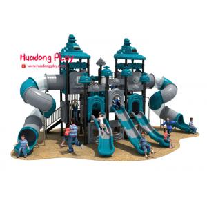 High Strength Outdoor Playground Slides , Play Structure Slide Food Grade Plastic