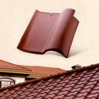 China S Shape Spanish Glazed Ceramic Roof Tile Red Roofing Shingles Roof Decoration on sale