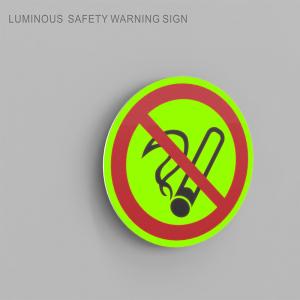 Photoluminescent Safety Fire No Smoking Sign Glow In The Dark