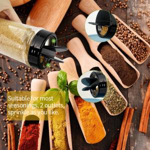 質の高い透明性のあるPETプラスチック缶 ペットボトルとバタフライの開口蓋 調味料塩 モノナトリウムグルタマート