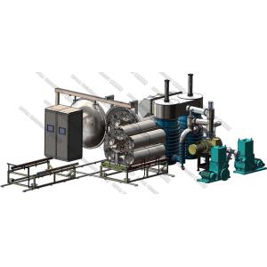 China Vide horizontal métallisant la machine, système planaire de pulvérisation de magnétron de C.C des couverts en plastique PVD supplier