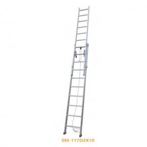 Silver Aluminum Step Ladder Hot Aluminum Sliding Double Ladder