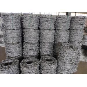 Price Meter Security Barbed Wire In Egypt Zinc Coated 15kg / Coil Weight