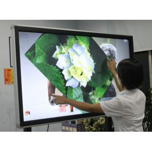 China Hot sale 55 to 84 inch interactive tv touch screen whiteboard, all in one pc touch screen monitor with 4K UHD Resolution supplier