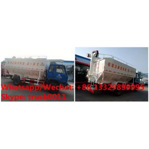 China RHD electronic discharging Dongfeng 4x2 10-15m3 Bulk Powder Feed Transport Truck Bulk-grain Carrier Bulk-materials Truck wholesale