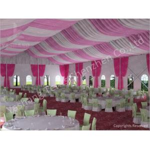 China 300 People Luxury Wedding Tents Rentals Aluminium Frame Marquee With Transparent PVC Windows supplier