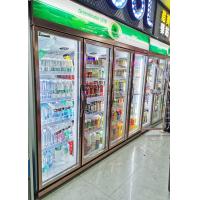 China 748L Glass Door Refrigerator Beverage Refrigeration Equipment Fan Cooling on sale
