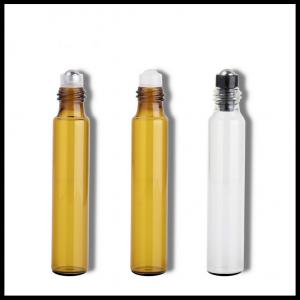 3ML 5ML 10ML Glass Cosmetic Bottles Screw Cap With Stainless Steel Roller Balls