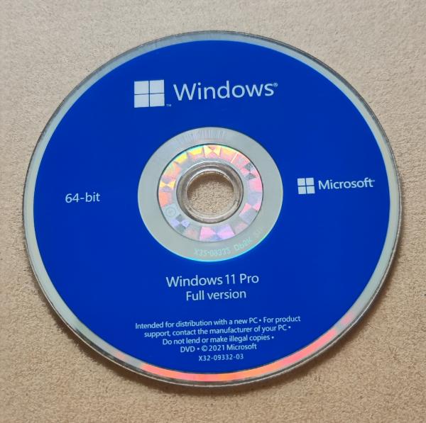 Windows 11 Pro 64 Bit OEM Software DVD Win 11 Professional Product Key Computer