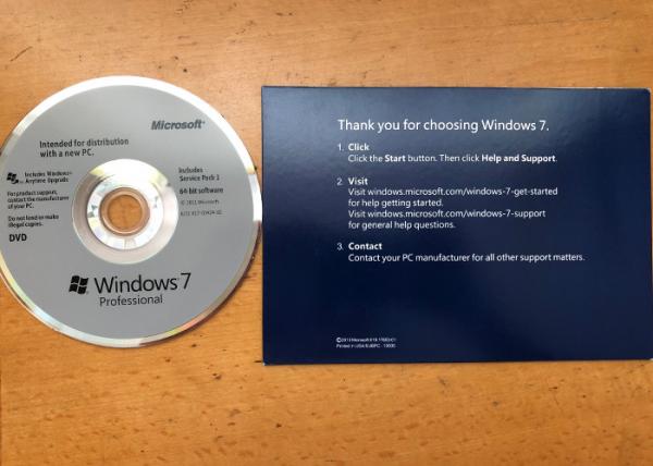 32/64 Bit Windows 7 Professional Upgrade Retail , Windows 7 Professional CD