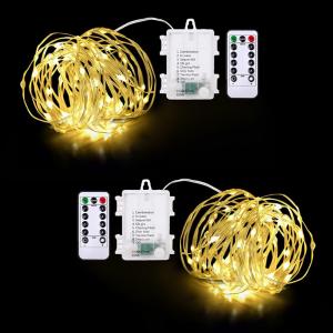 5M 10M 50 Led Fairy Night Light Battery Powered Led Leather String Light